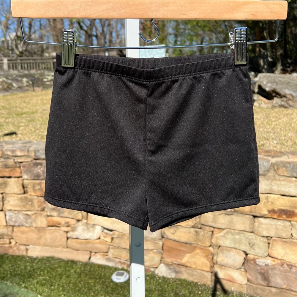 Jacques Moret Girls' Black Gymnastics and Dance Micro Short